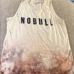 NOBULL Gradient Tank Top in Cream and Brown
